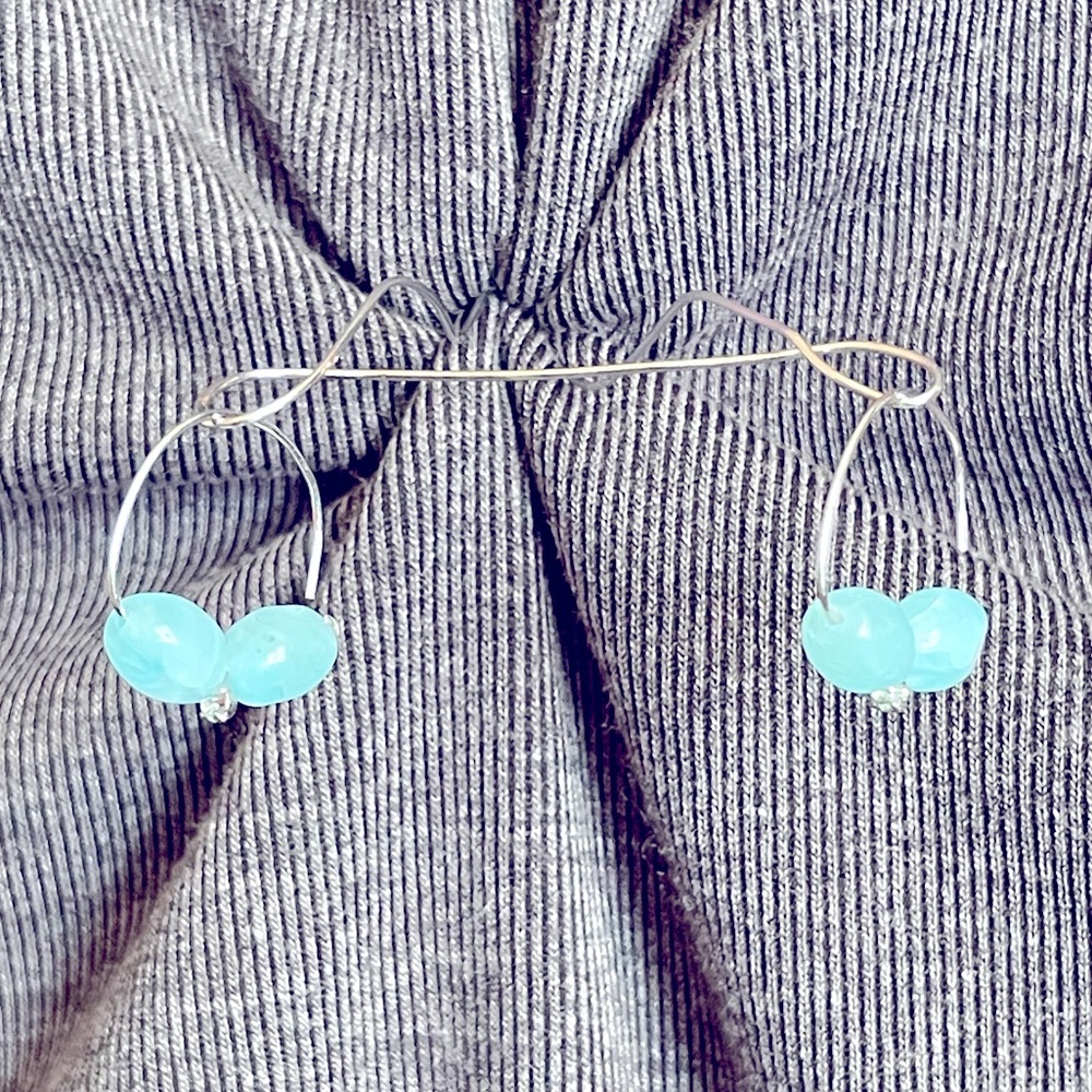 Handmade small hoop earrings
